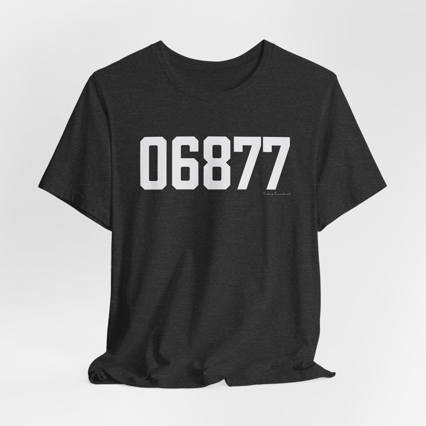 06877 Ridgefield CT Zip Code Unisex Jersey Short Sleeve T-Shirt