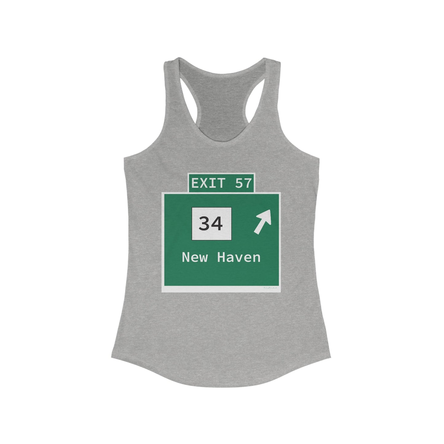 Vintage WCP Exit 57 Sign Women's Ideal Racerback Tank Top