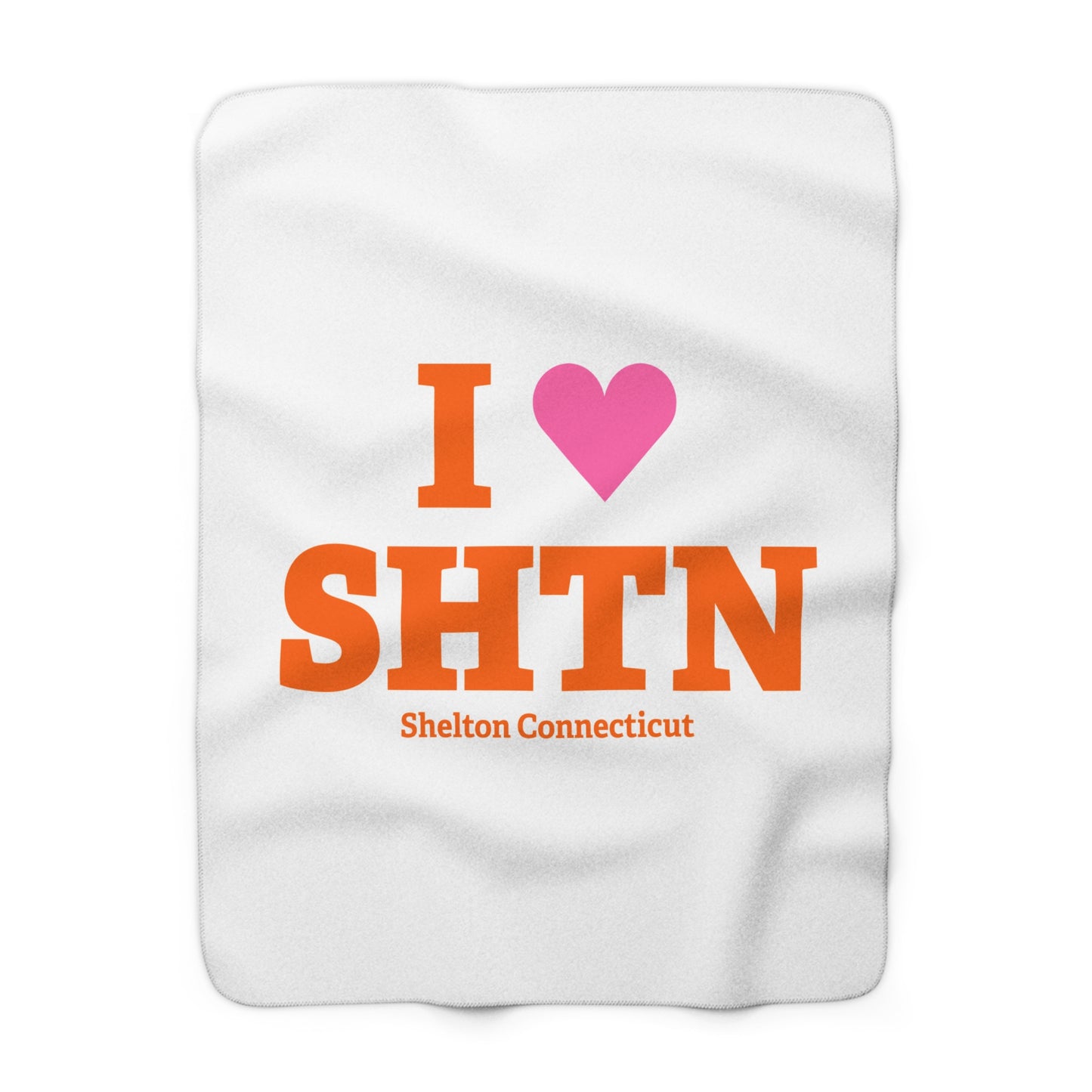 I Heart SHTN Sherpa Fleece Blanket