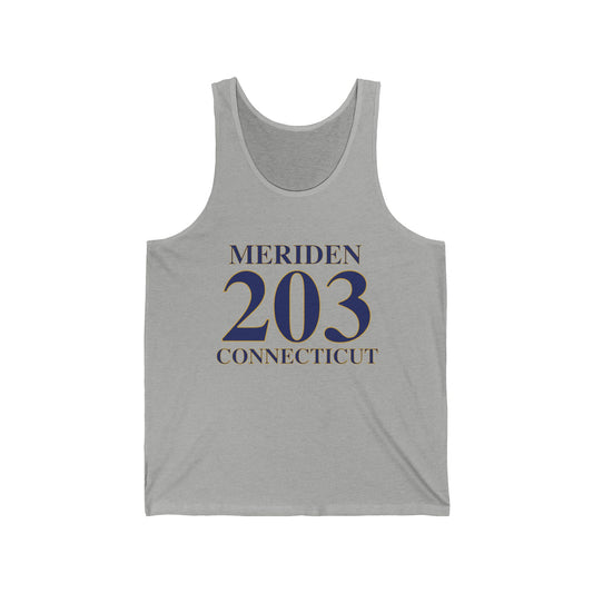 Meriden 203 Connecticut Unisex Jersey Tank