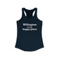 Willington is My Happy Place Women's Ideal Racerback Tank Top
