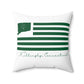 Killingly Connecticut St. Patrick’s Day Flag Spun Polyester Square Pillow