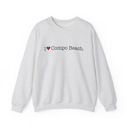 I Heart Compo Beach. Unisex Heavy Blend™ Crewneck Sweatshirt