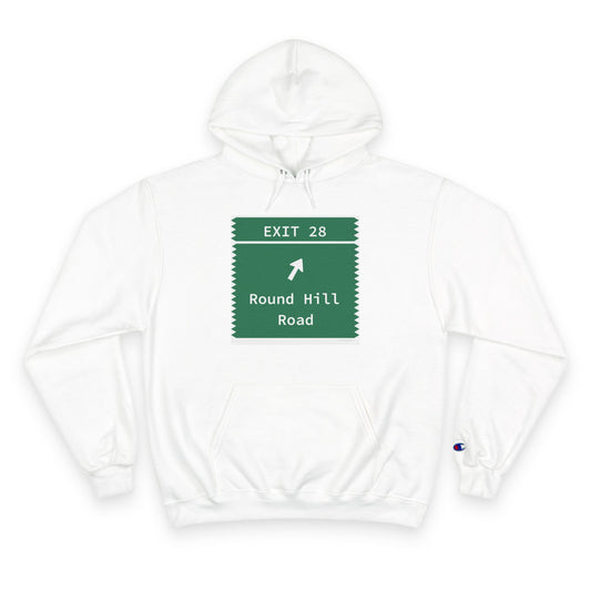 Vintage Merritt Parkway Exit 28 Sign Champion Hoodie