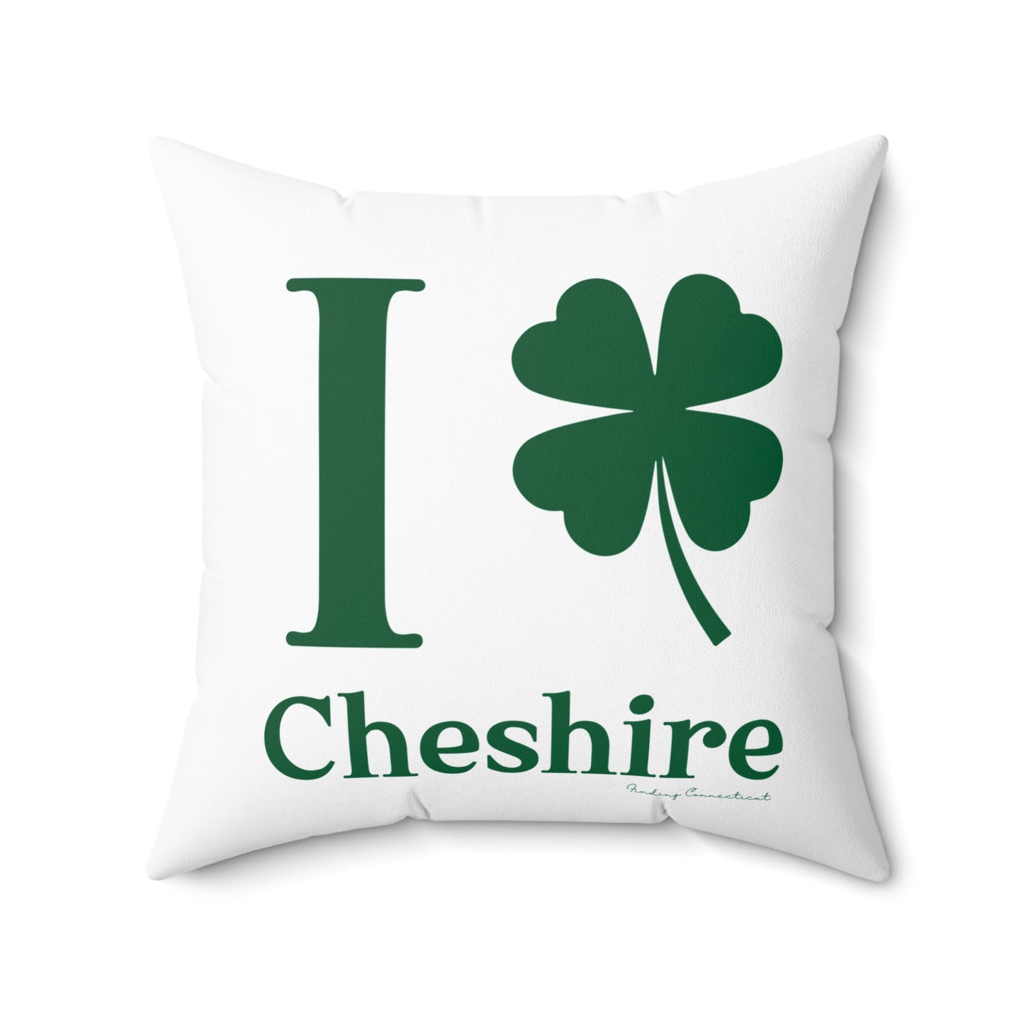I Clover Cheshire Spun Polyester Square Pillow