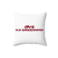 Love Old Greenwich Spun Polyester Square Pillow