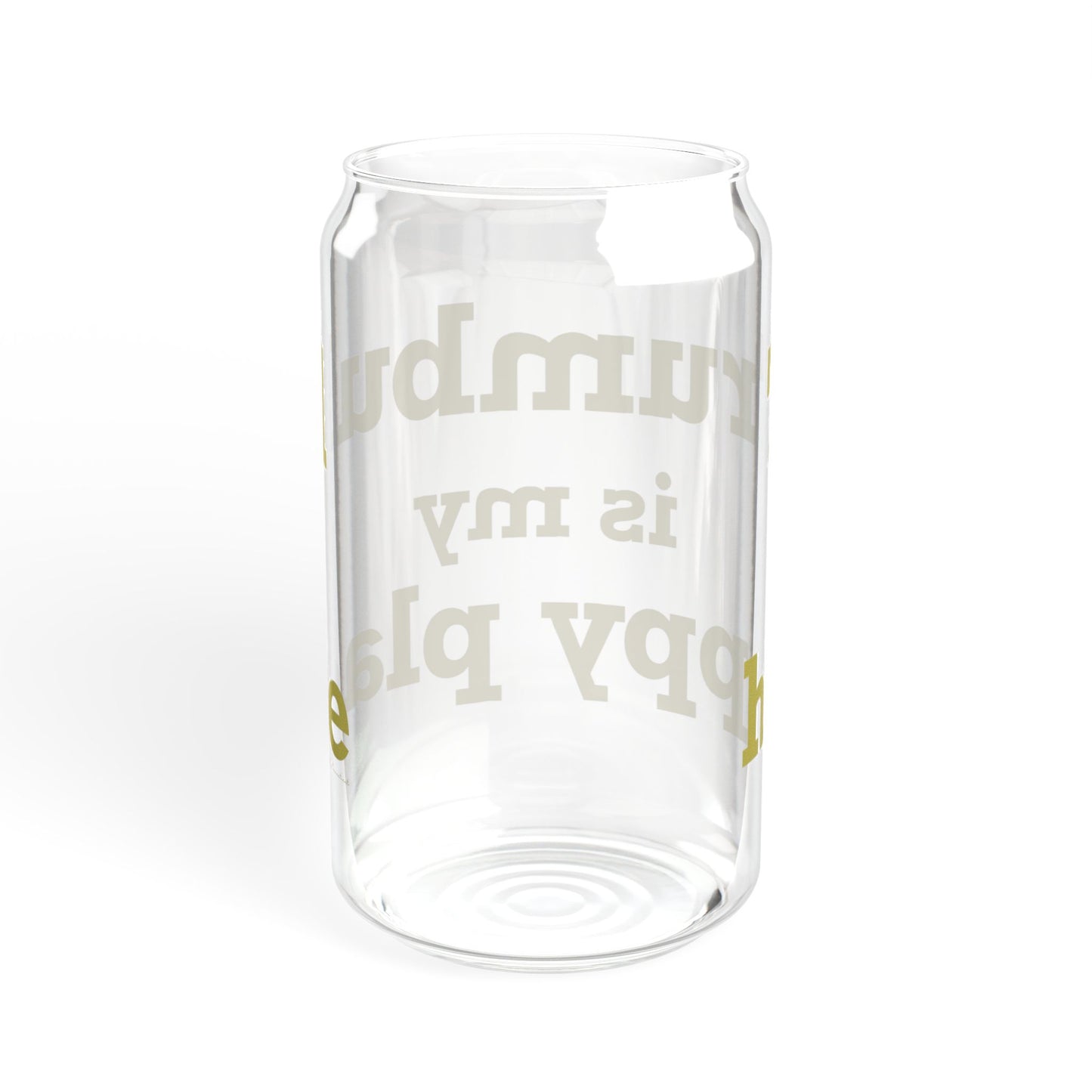 Trumbull Is My Happy Place Sipper Glass, 16oz