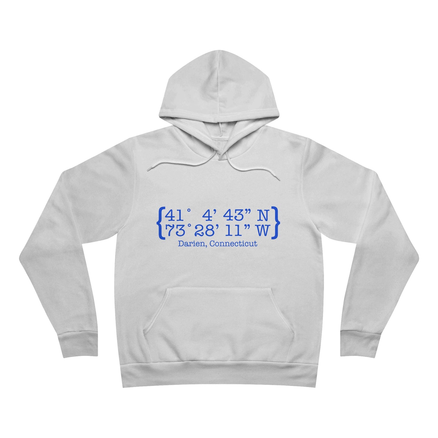 Darien Coordinates Unisex Sponge Fleece Pullover Hoodie