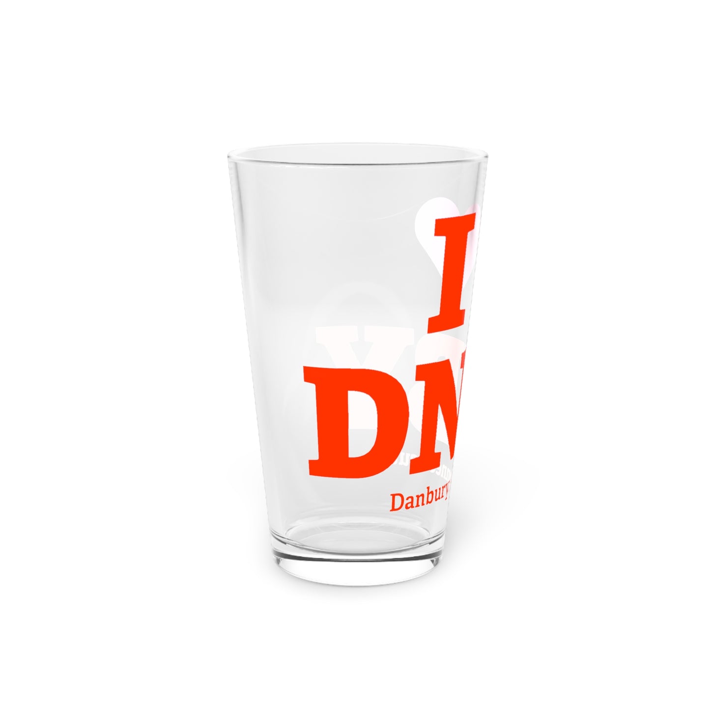 I Heart DNBY Pint Glass, 16oz