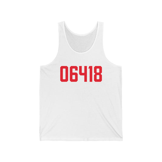 06418 Derby Connecticut Zip Code Unisex Jersey Tank Top