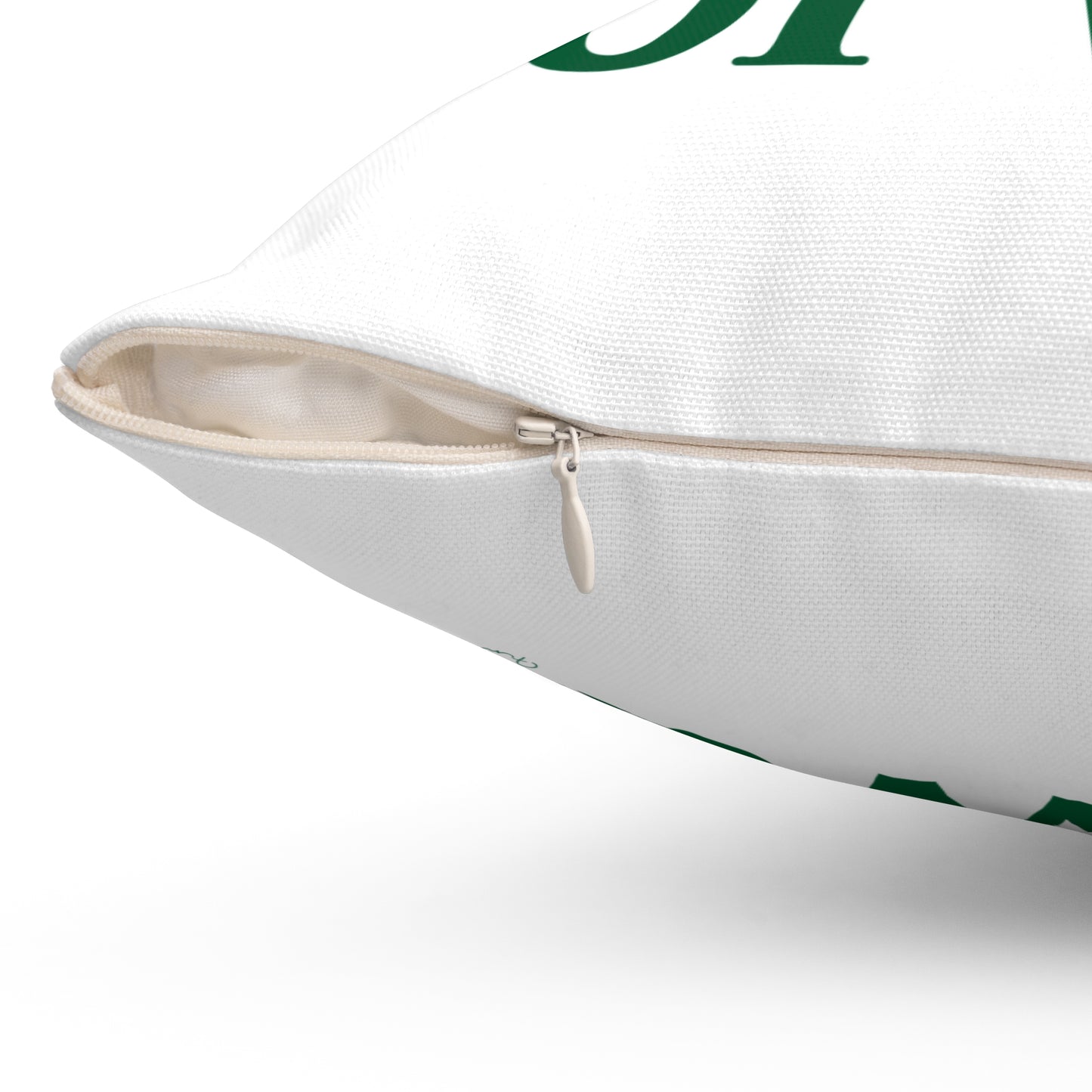 I Clover Norwalk Spun Polyester Square Pillow