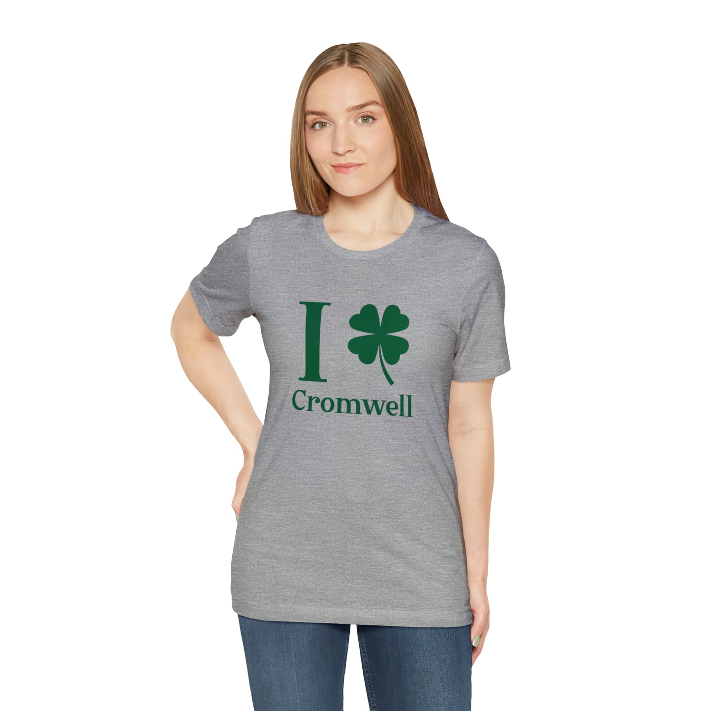 I Clover Cromwell Unisex Jersey Short Sleeve T-Shirt (green)