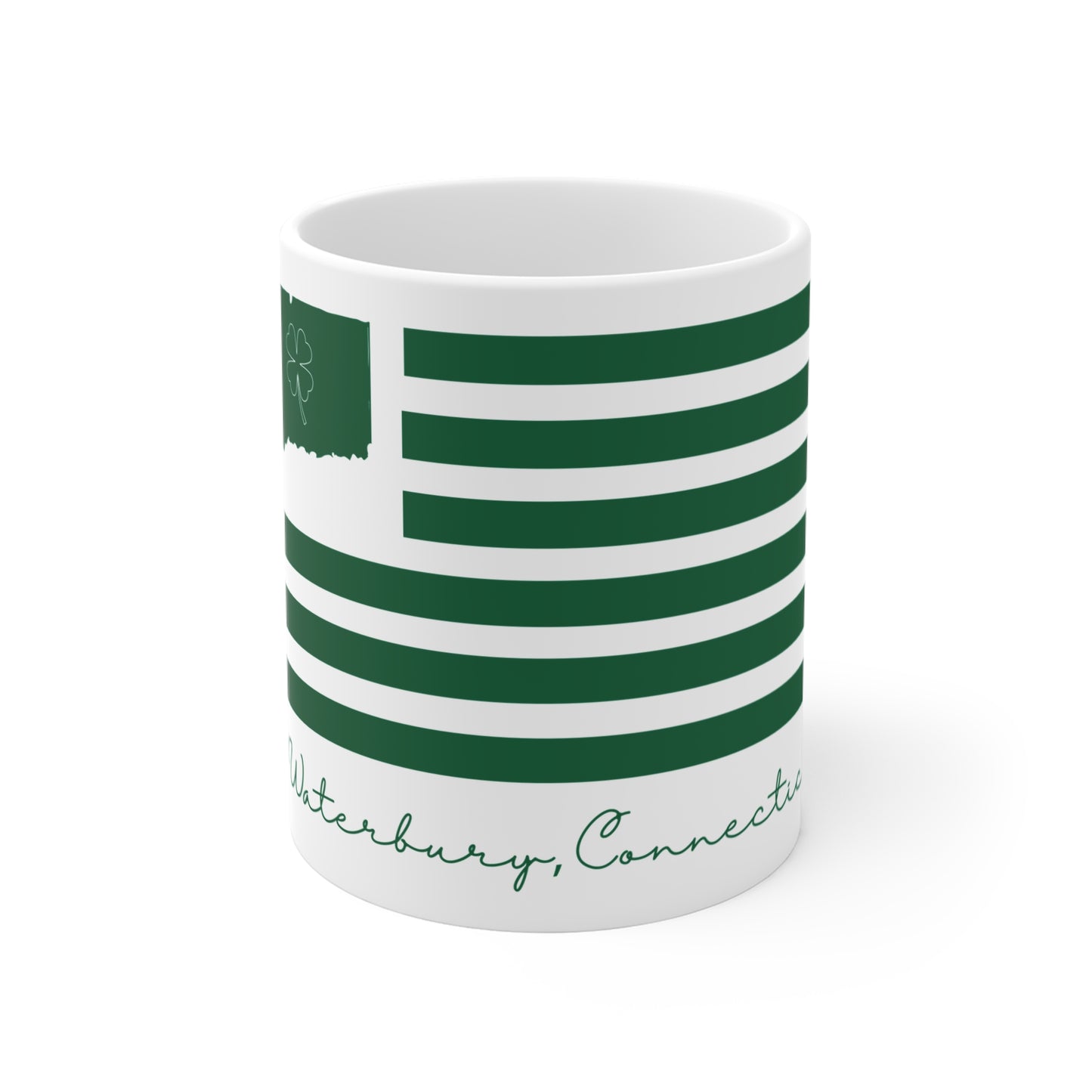 Waterbury Connecticut St. Patrick’s Day Flag Mug 11oz