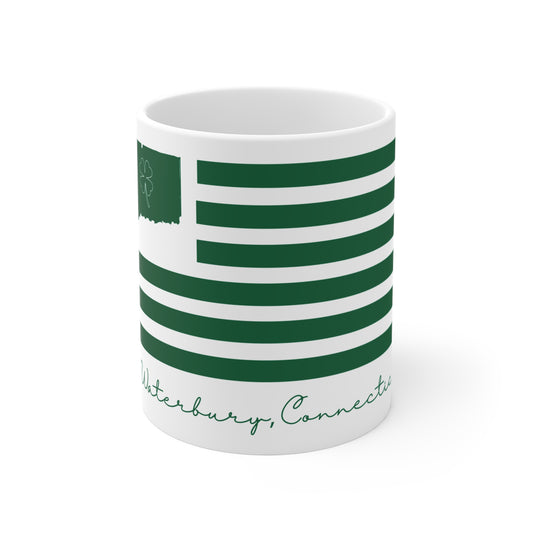 Waterbury Connecticut St. Patrick’s Day Flag Mug 11oz