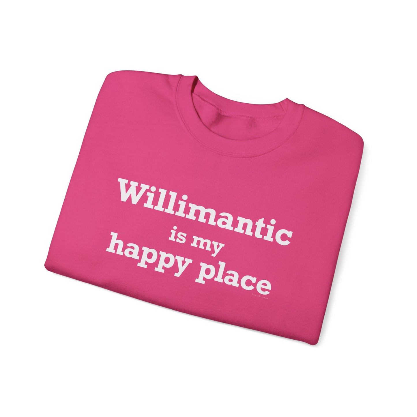 Willimantic is My Happy Place Unisex Heavy Blend™ Crewneck Sweatshirt