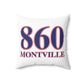 860 Montville Red, White & Blue Spun Polyester Square Pillow