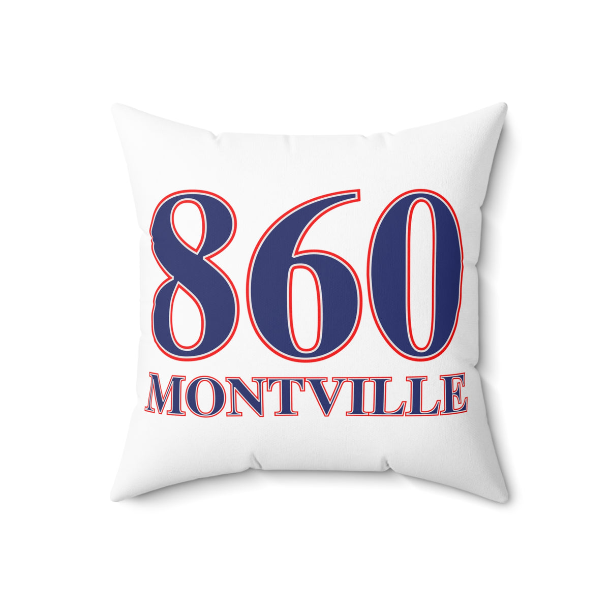 860 Montville Red, White & Blue Spun Polyester Square Pillow