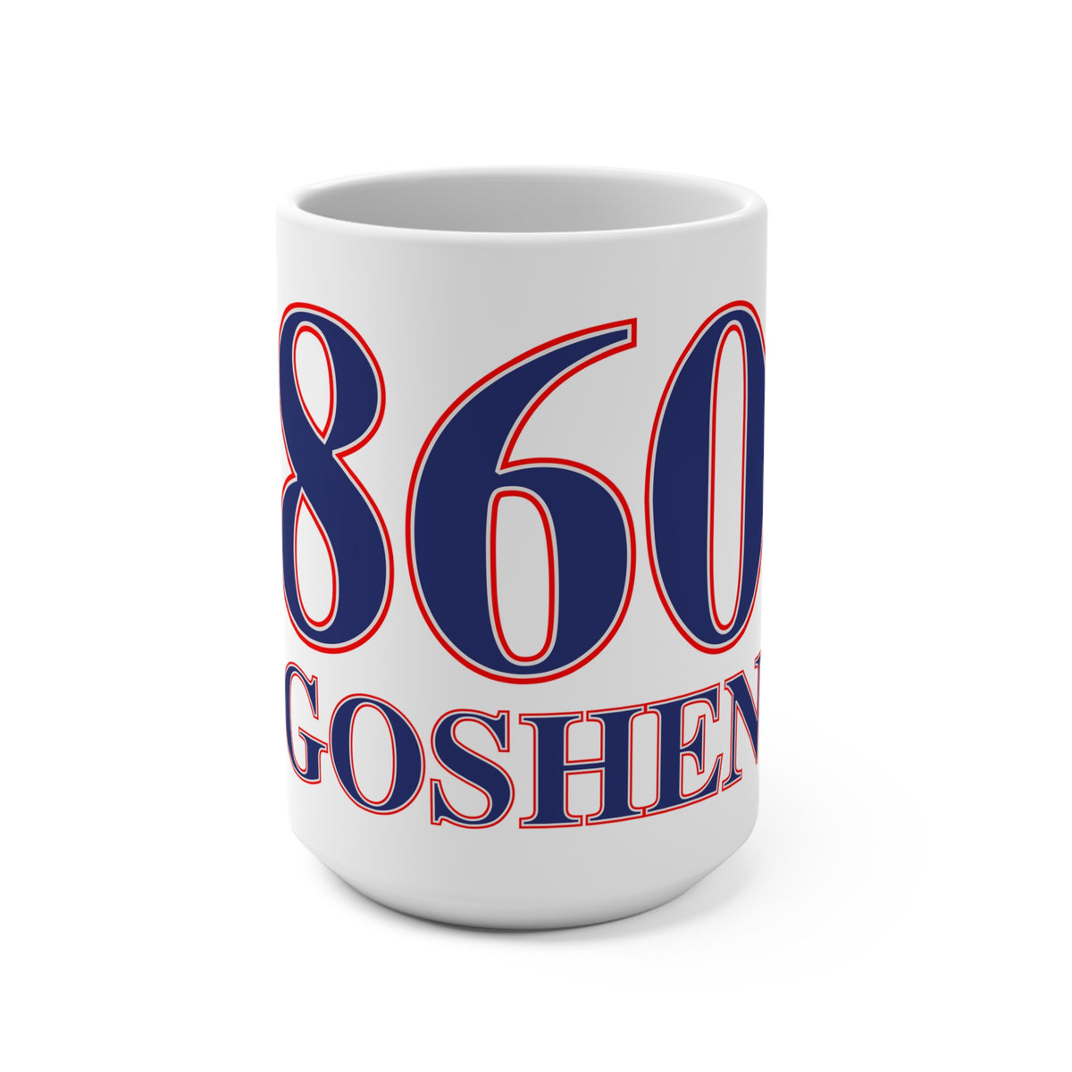 Goshen Red, White & Blue Mug 15oz