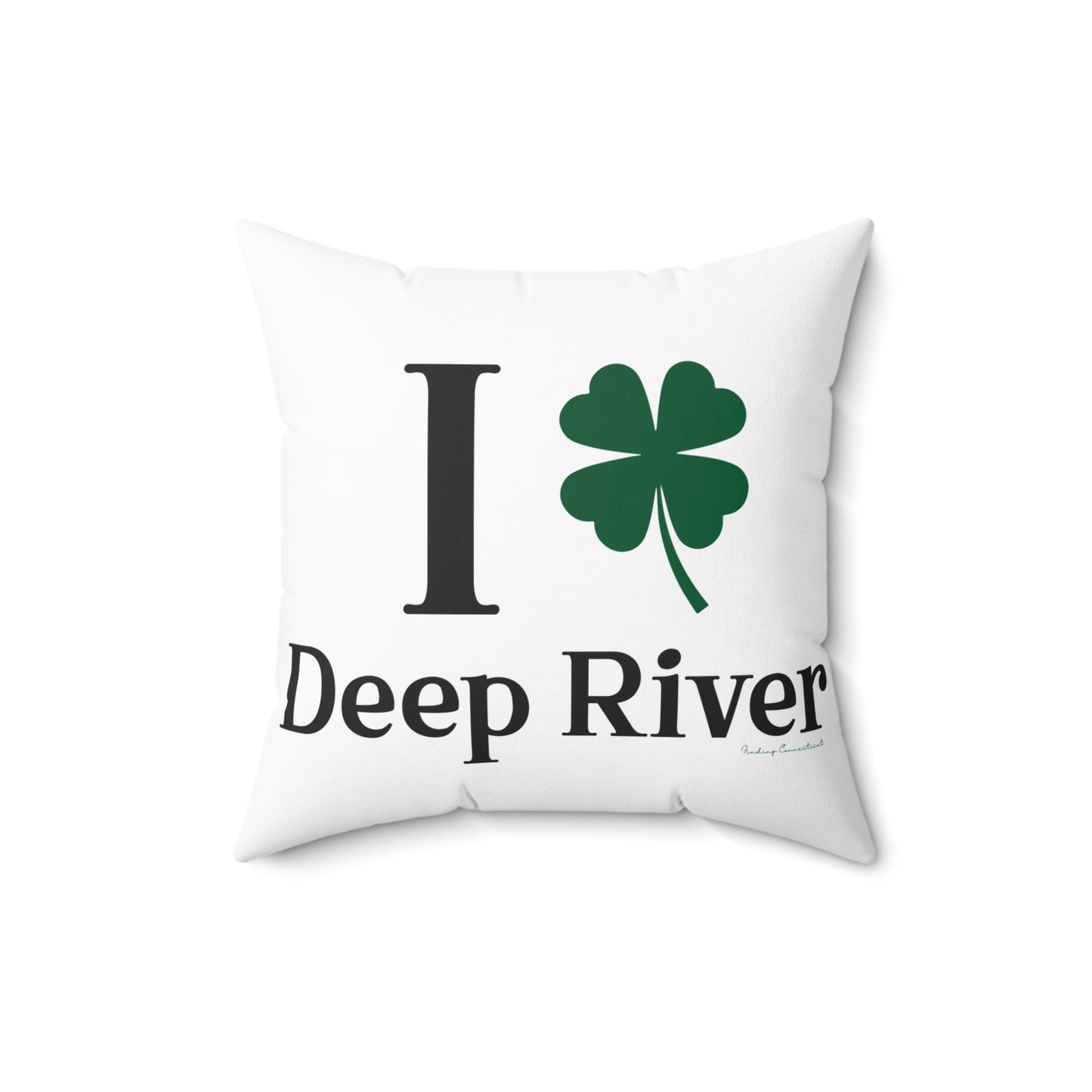 I Clover Deep River Spun Polyester Square Pillow