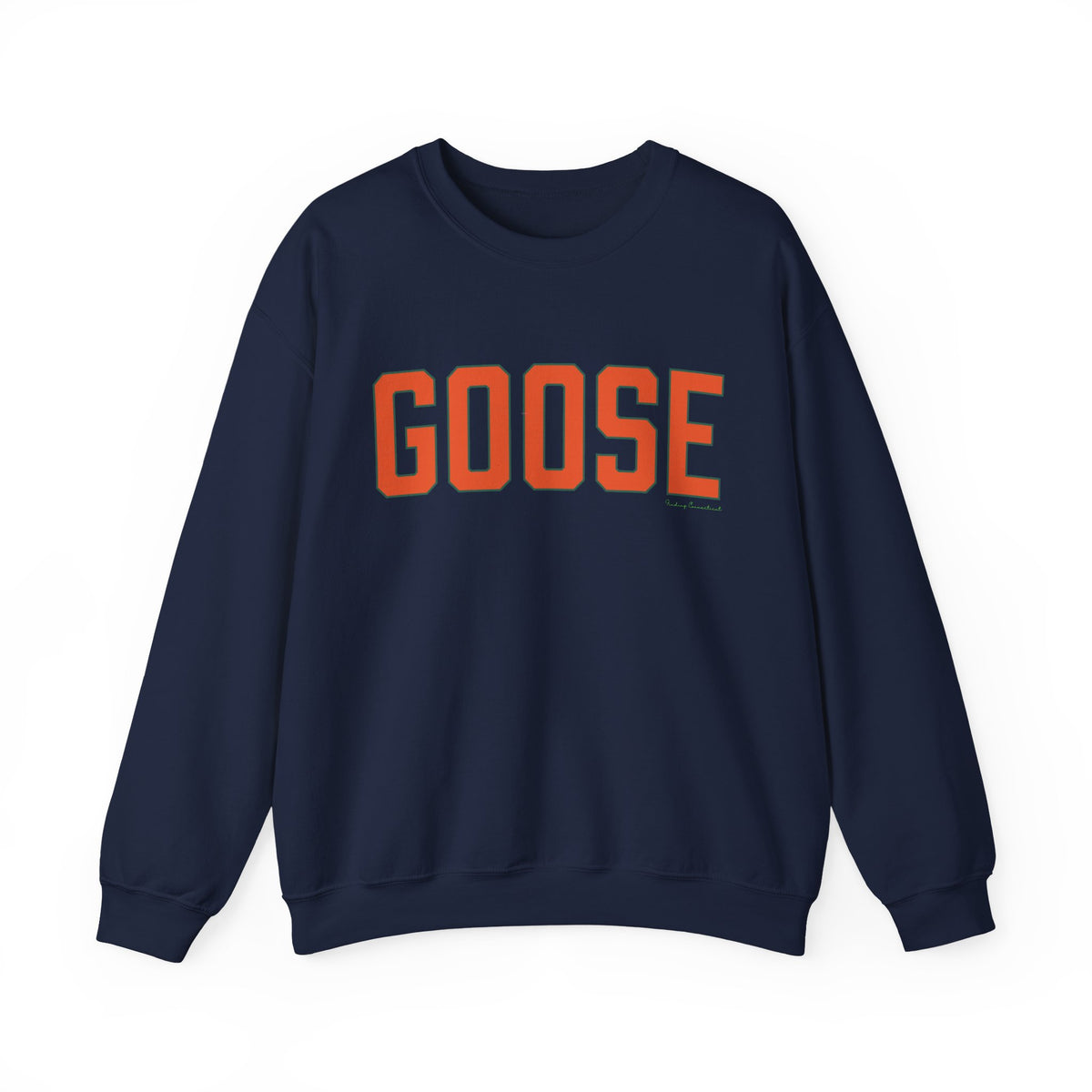 Goose Zip Code Orange & Green Unisex Heavy Blend™ Crewneck Sweatshirt
