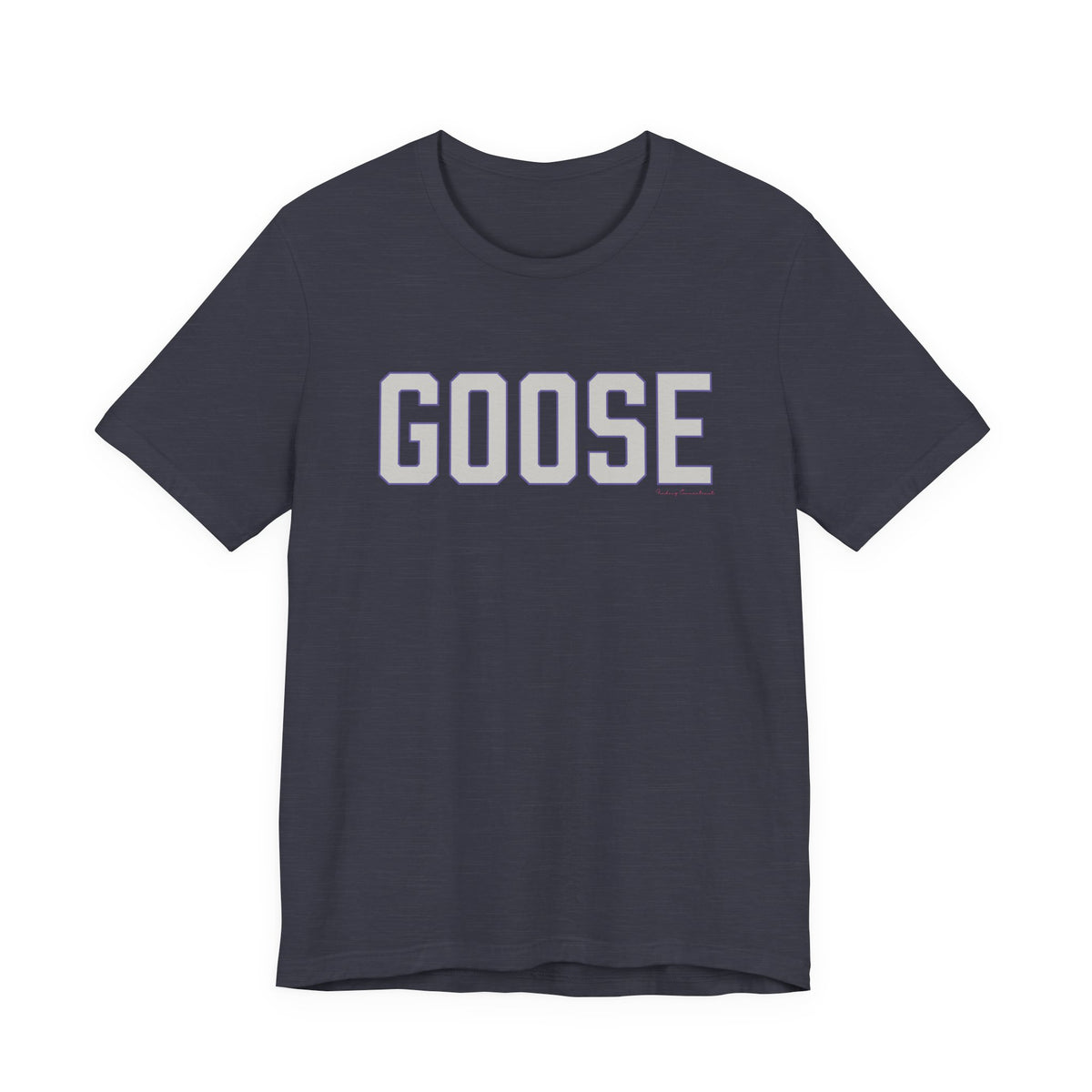 Goose Zip Code Gray & Purple Unisex Jersey Short Sleeve T-Shirt
