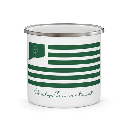 Derby Connecticut St. Patrick’s Day Flag Enamel Camping Mug