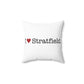 I Heart Stratfield. Spun Polyester Square Pillow