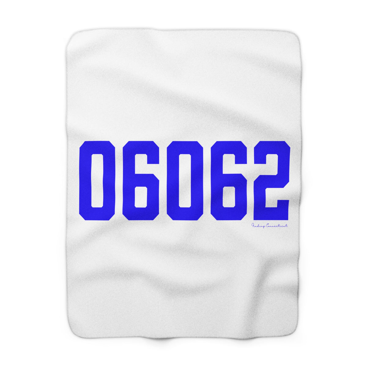 06062 Plainville Connecticut Zip Code Sherpa Fleece Blanket