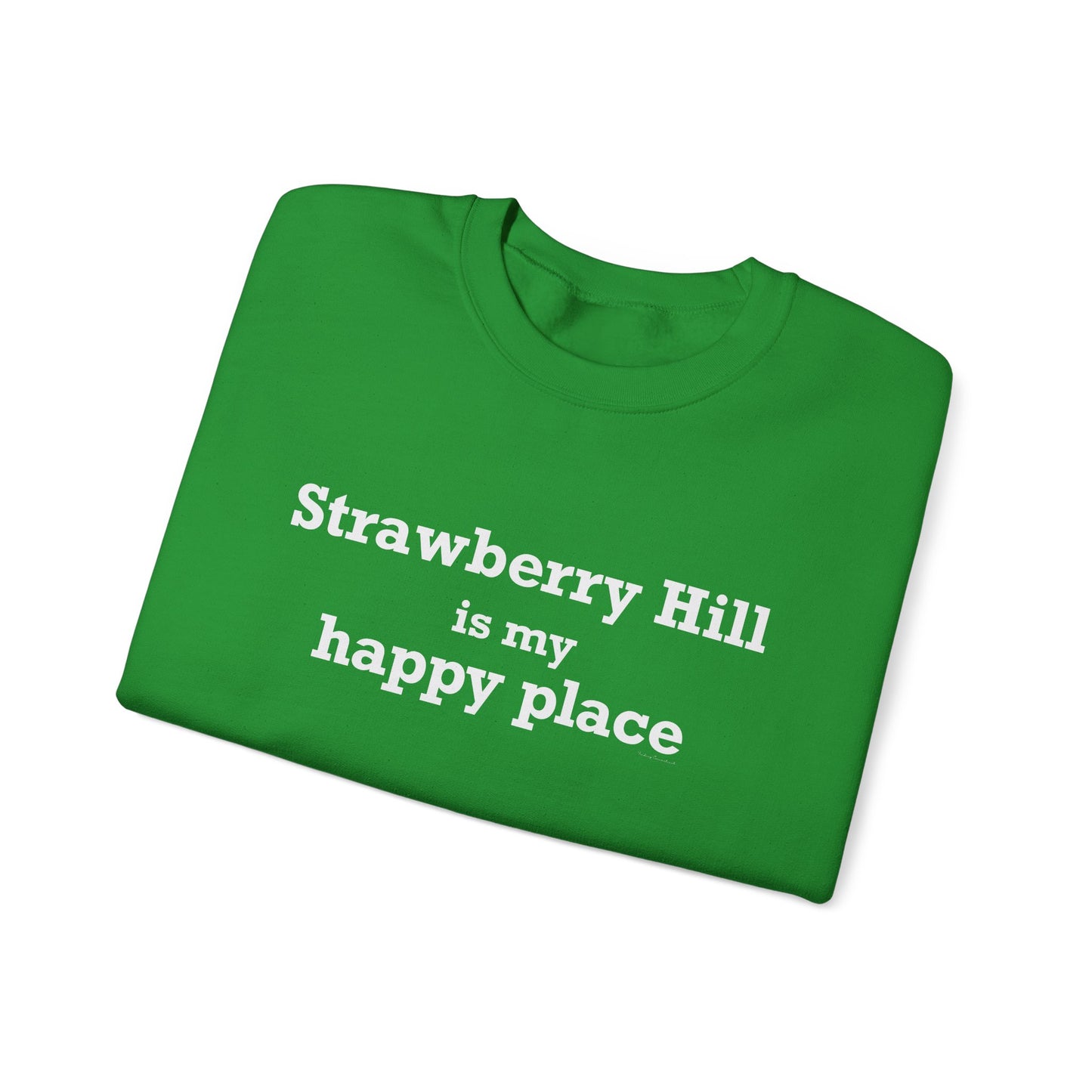 Strawberry Hill is my happy place Unisex Heavy Blend™ Crewneck Sweatshirt