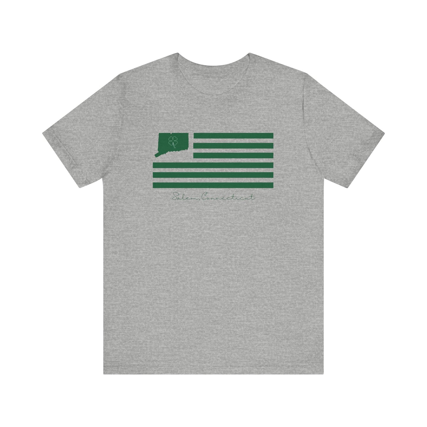 Salem Connecticut St. Patrick’s Day Flag Unisex Jersey Short Sleeve T-Shirt