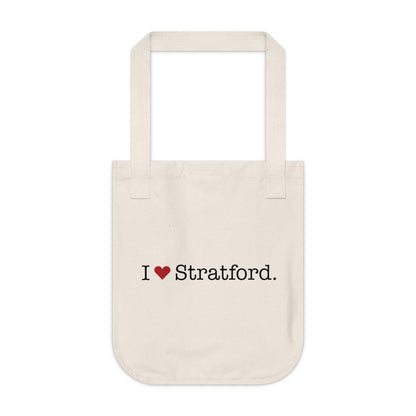I Heart Stratford. Organic Canvas Tote Bag