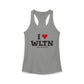 I Heart WLTN Women's Ideal Racerback Tank Top