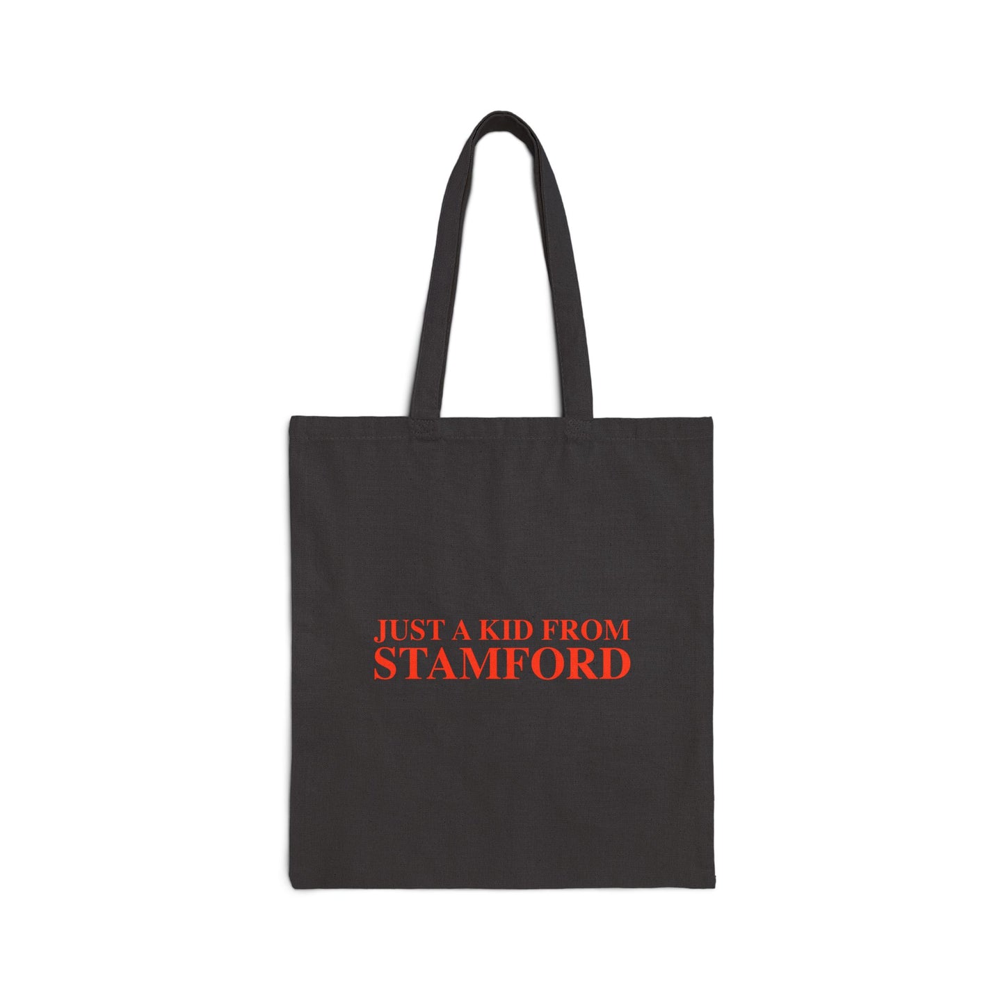 Just a kid from Stamford Cotton Canvas Tote Bag