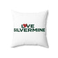 Love Silvermine Spun Polyester Square Pillow