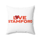 Love Stamford Spun Polyester Square Pillow