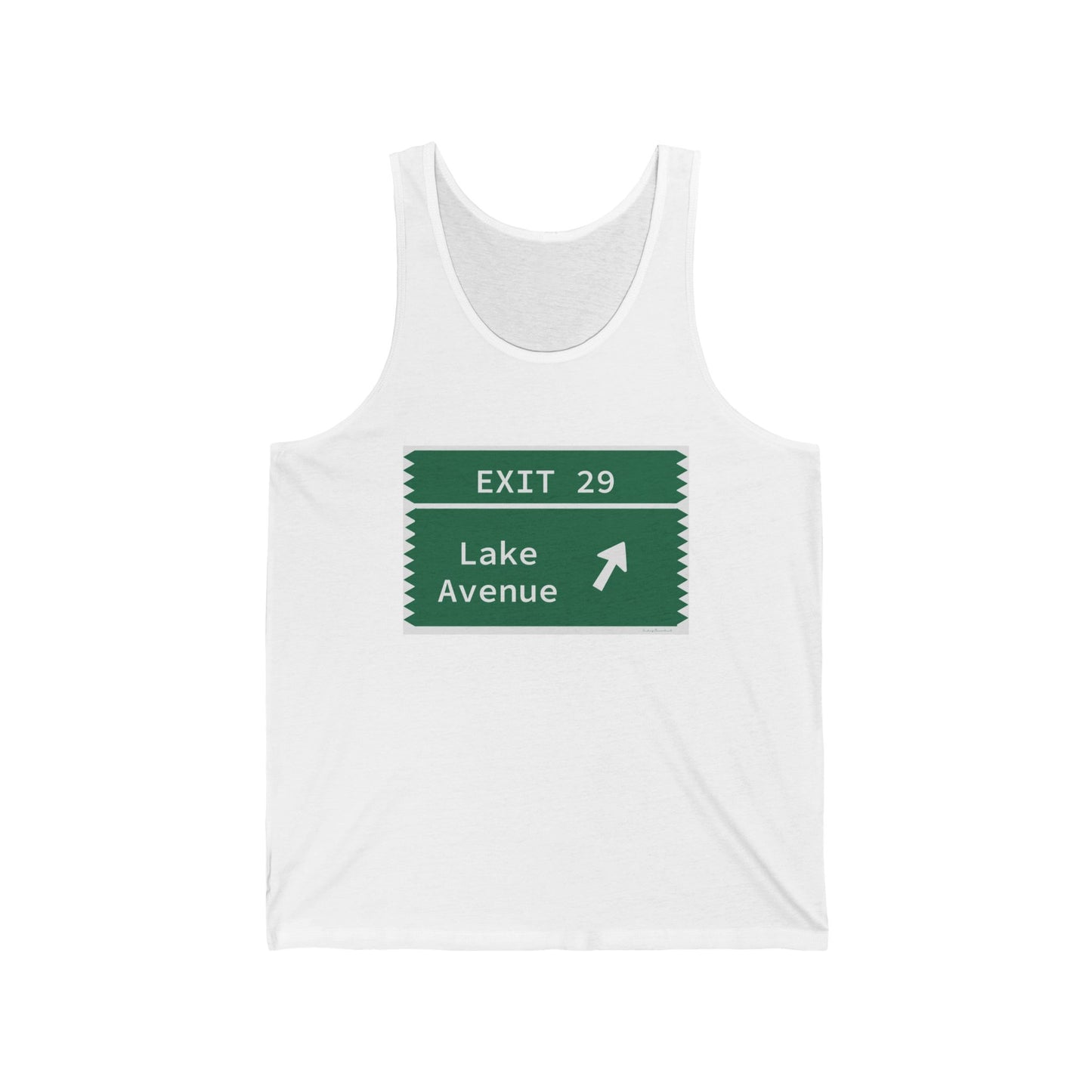 Vintage Merritt Parkway Exit 29 Sign Unisex Jersey Tank Top