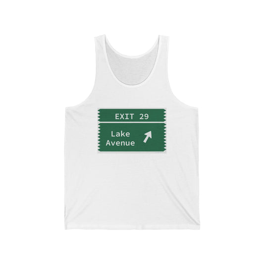 Vintage Merritt Parkway Exit 29 Sign Unisex Jersey Tank Top