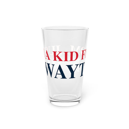Just a kid from Rowayton Pint Glass, 16oz