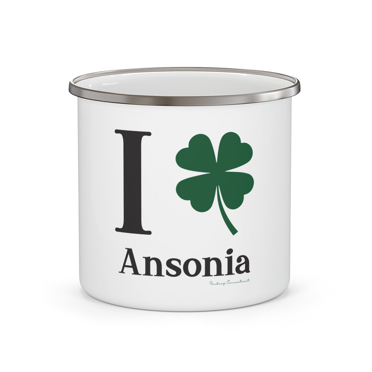 I Clover Ansonia Enamel Camping Mug