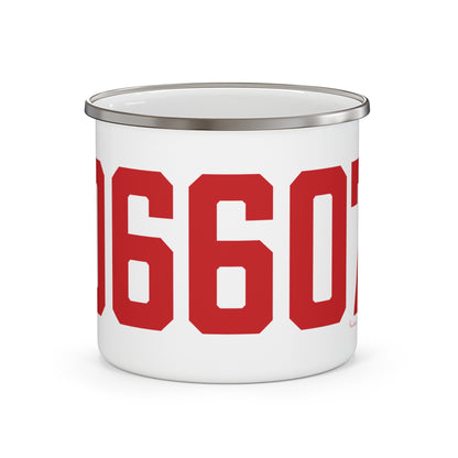 06607 Bridgeport Connecticut Zip Code Enamel Camping Mug