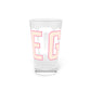Goose Zip Code Peach & Pink Pint Glass, 16oz