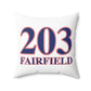 203 Fairfield Red White & Blue Spun Polyester Square Pillow