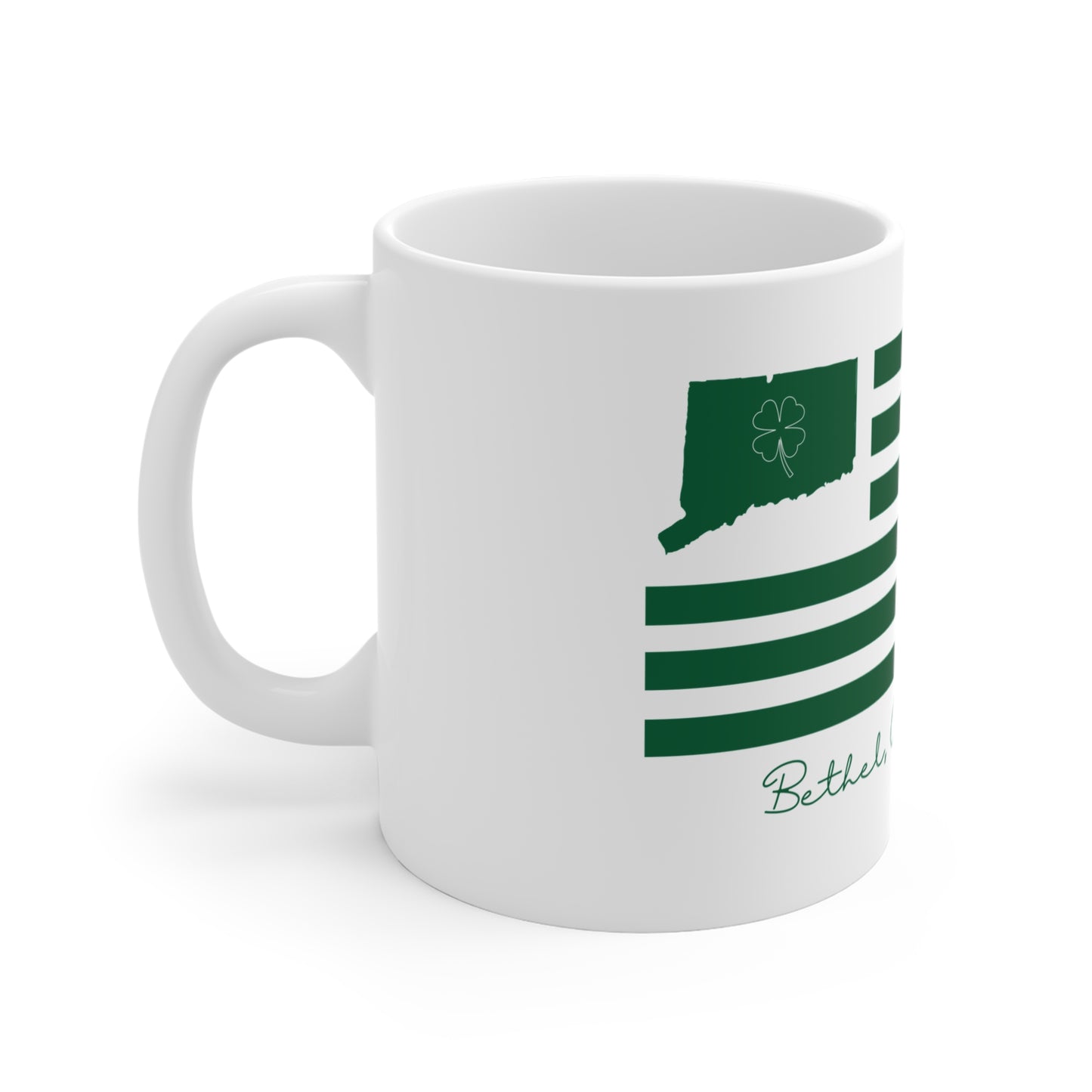 Bethel Connecticut St Patrick’s Day Flag Mug 11oz