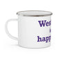 Westbrook is My Happy Place Enamel Camping Mug