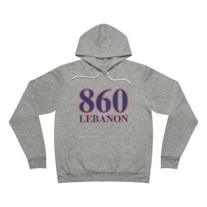 860 Preston Red White & Blue Unisex Sponge Fleece Pullover Hoodie