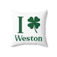 I Clover Weston Spun Polyester Square Pillow