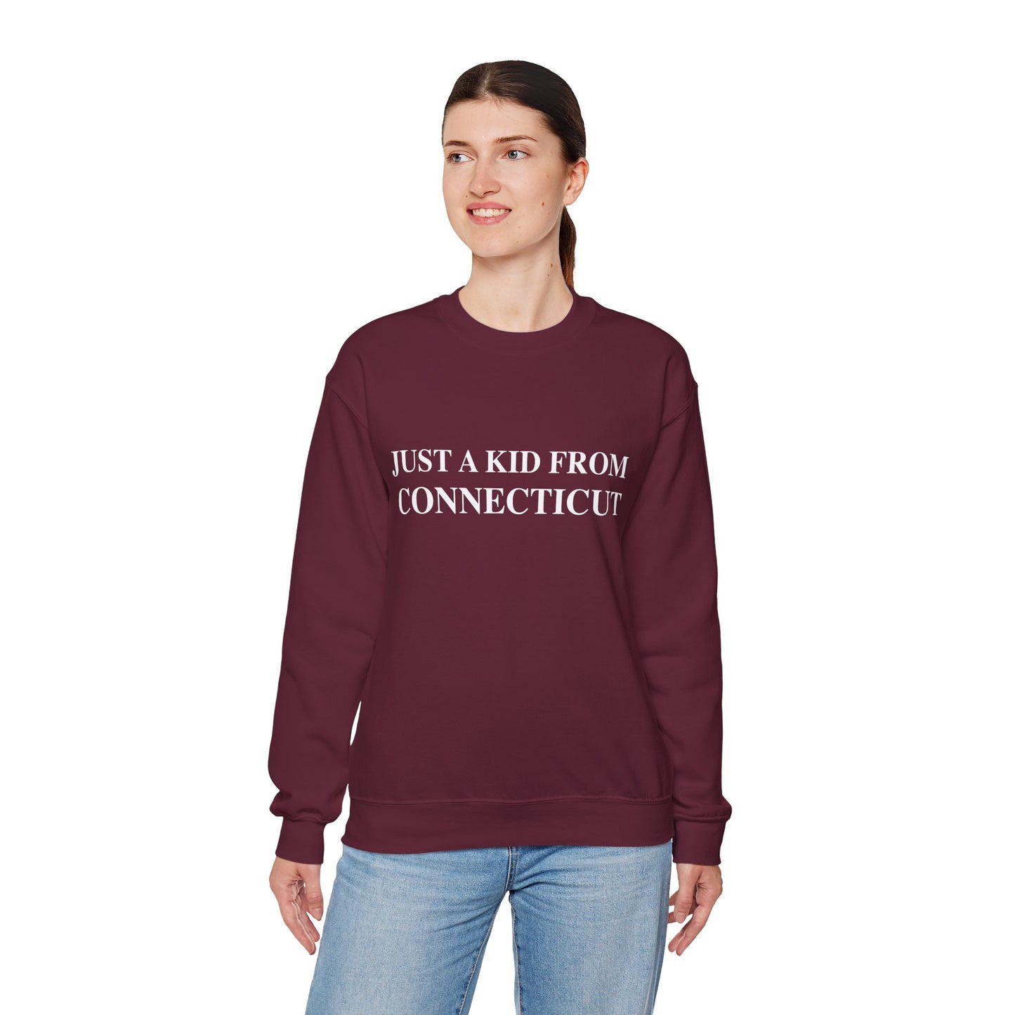Just a Kid from Connecticut Unisex Heavy Blend™ Crewneck Sweatshirt