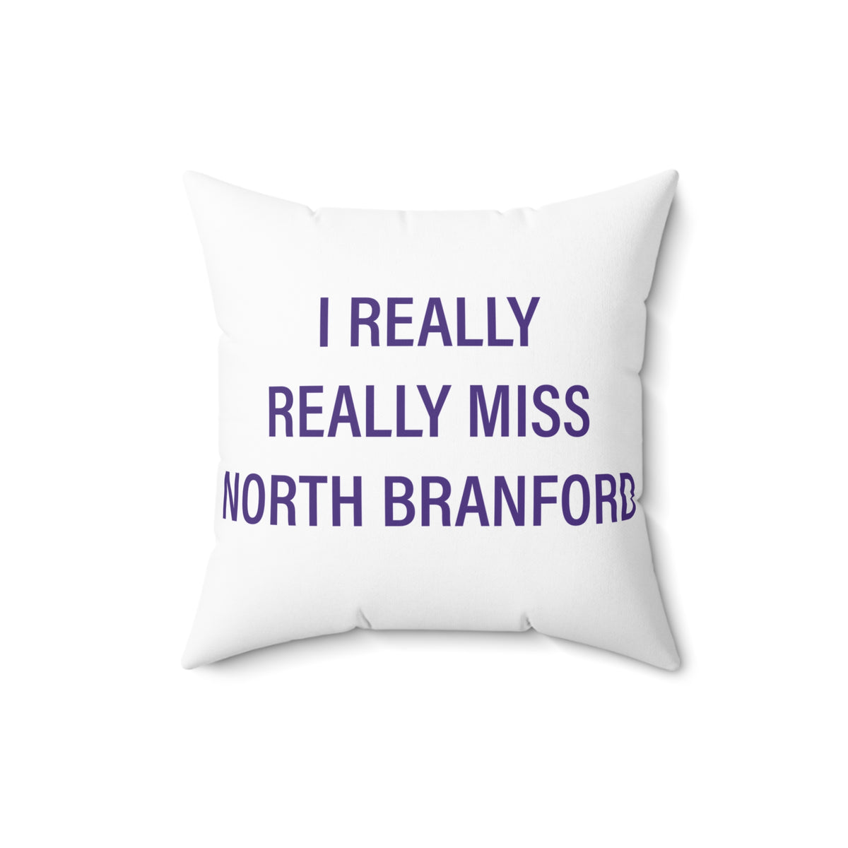 I Really Really Miss North Branford Polyester Square Pillow