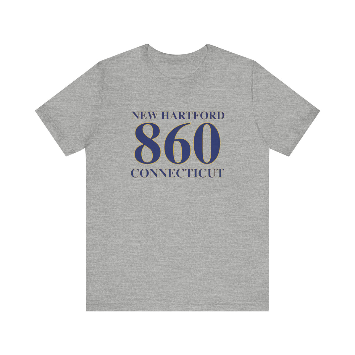 New Hartford 860 Connecticut Unisex Jersey Short Sleeve T-Shirt
