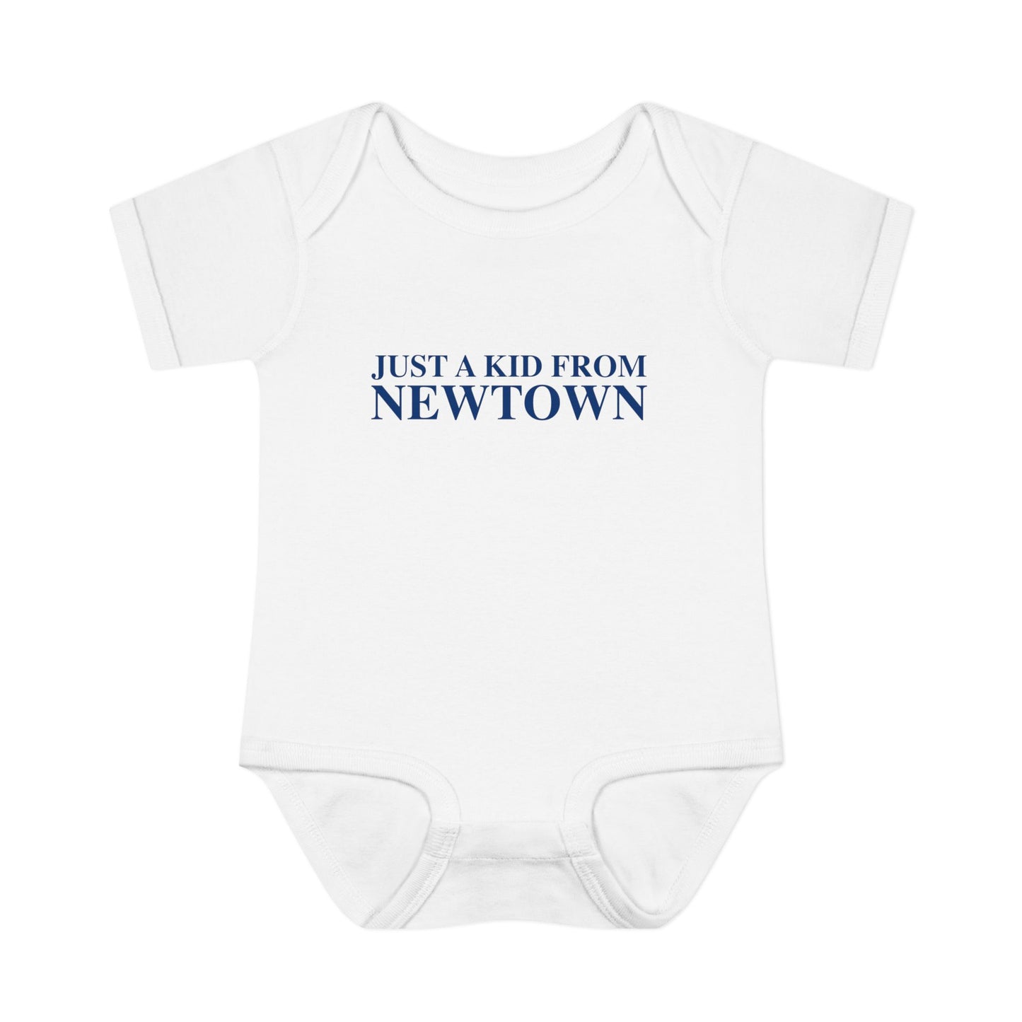 Just a kid from Newtown Infant Baby Rib Bodysuit